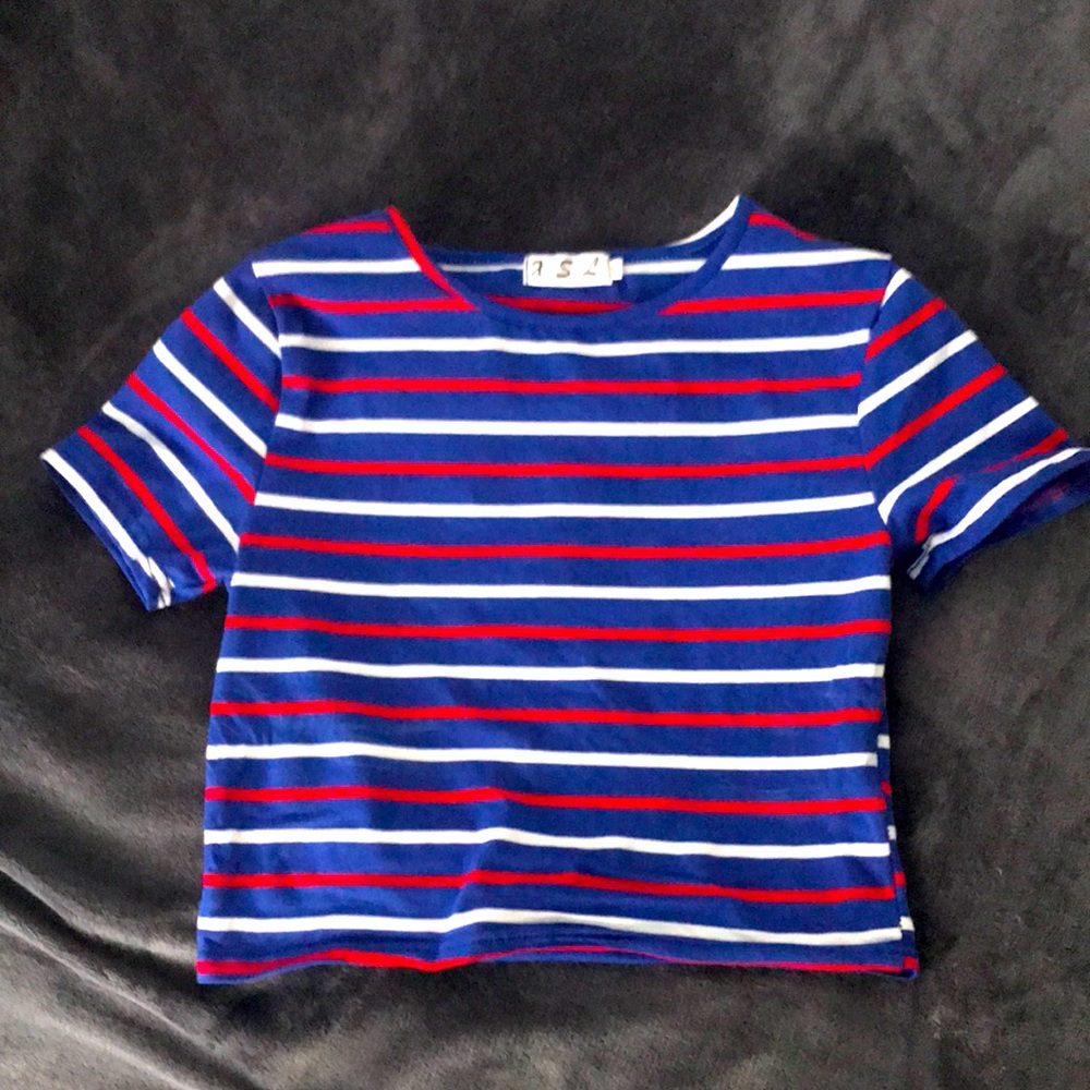 Cute striped crop top